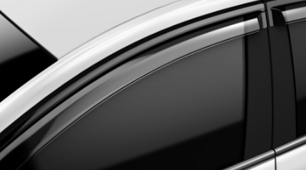 Weather Shields With Chrome Trim For Ford Fiesta Hatchback 2009-2018 - New