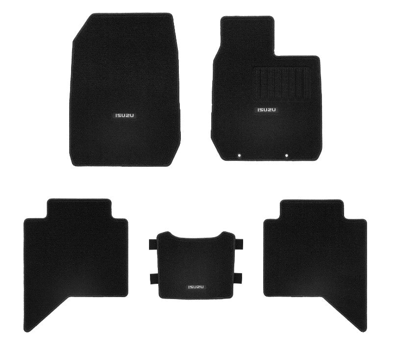 ISUZU DMAX MY21 FLOOR MATS FRONT AND REAR (CARPET) Jarvis Parts