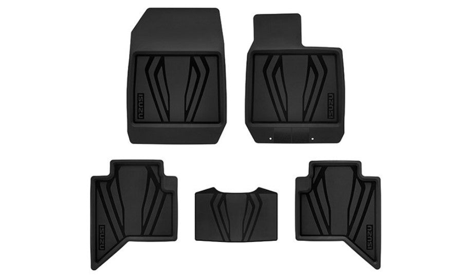 ISUZU DMAX MY21 RUBBER CABIN FLOOR MATS Jarvis Parts