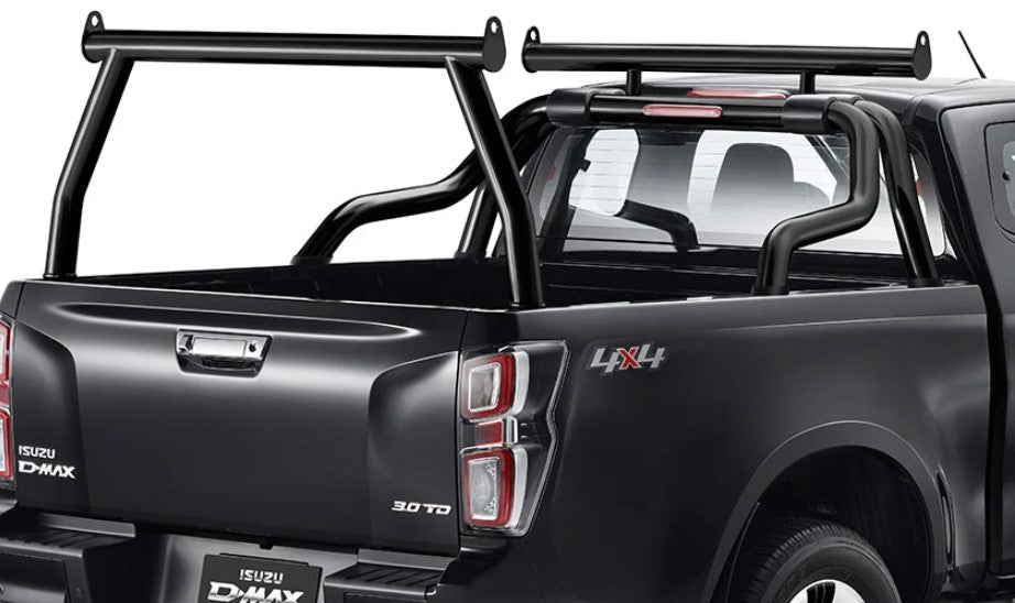 ISUZU DMAX MY21 SATIN BLACK LADDER RACK KIT Jarvis Parts