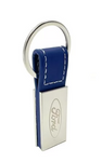 Ford Blue Leather Keyring