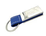 Ford Blue Leather Keyring