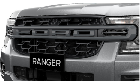 NEXT GEN RAPTOR STYLE GRILLE RANGER EVEREST GREY FORD With CAM Jarvis Parts