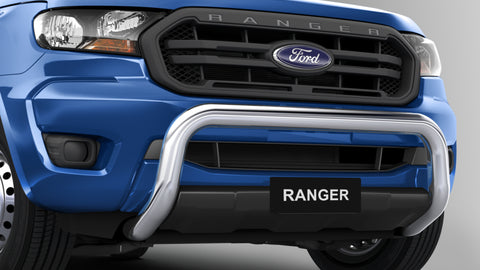 Ford Ranger PX3 Nudge Bar Stainless Steel - less park sensors