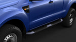 Ford Ranger PX3 Side Steps Double Mild Steel/Silver - Super Cab