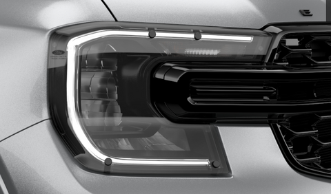 Ford Everest NEXT GEN Headlamp Guards with LED Headlamps