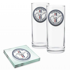 Ford Highball Glasses and Coasters