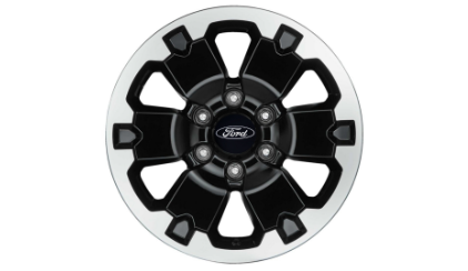 Ford Ranger PX3 Alloy Wheels - 18" 6 Spoke Gloss Black with Machined Face