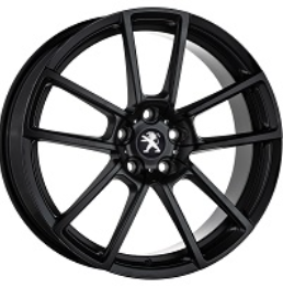 Peugeot Set of 4 19" Black Alloy Wheels